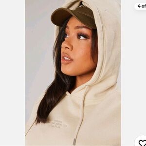 PrettyLittleThing Beige Hoodie